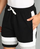 SHARKTRIBE Color Block Men Black Basic Shorts