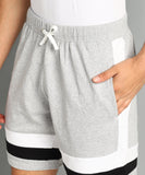 SHARKTRIBE Color Block Men Grey Basic Shorts
