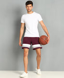 SHARKTRIBE Color Block Men Maroon Basic Shorts