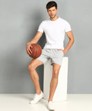 SHARKTRIBE Solid Men Grey Basic Shorts