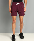 SHARKTRIBE Solid Men Maroon Basic Shorts