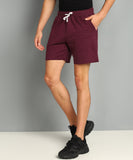 SHARKTRIBE Solid Men Maroon Basic Shorts