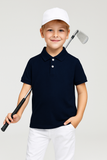 SharkTribe Kids Solid Polo T-Shirt