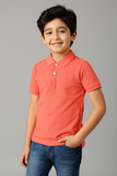 SharkTribe Kids Solid Polo T-Shirt
